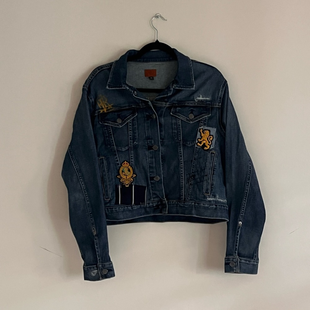 Ralph lauren denim patchwork jacket